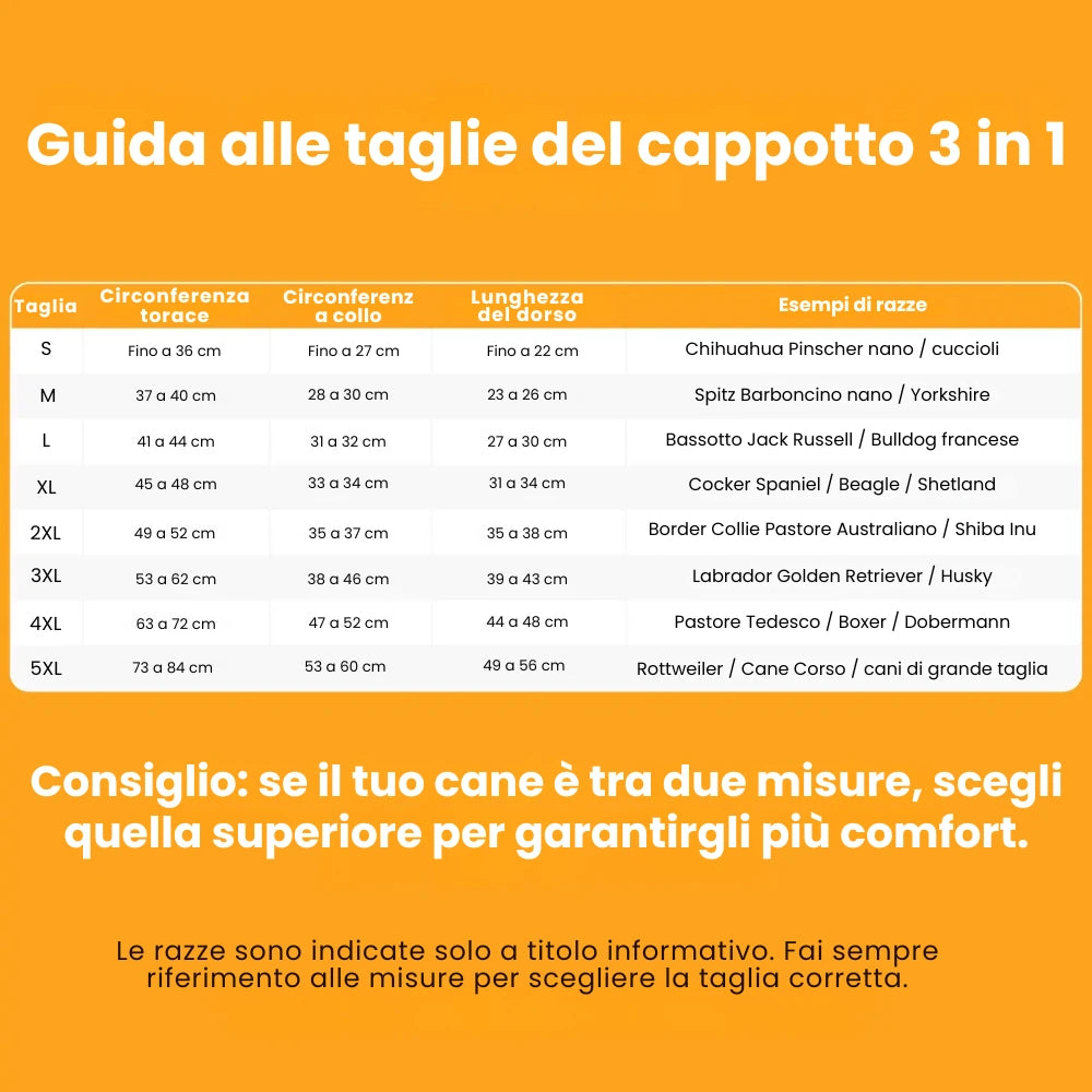 Cappotto invernale 3 in 1